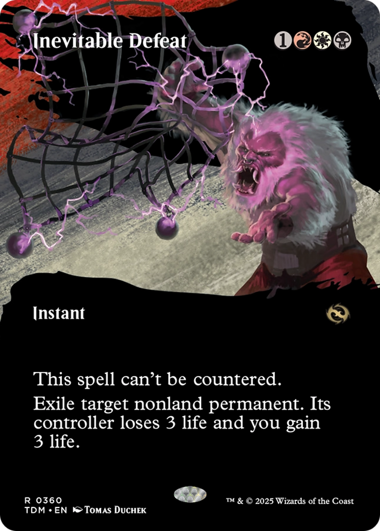 Inevitable Defeat (Borderless) [Tarkir: Dragonstorm] | Good Games Cannington