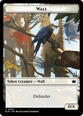 Wall // Intrepid Rabbit Double-Sided Token [Bloomburrow Tokens] | Good Games Cannington