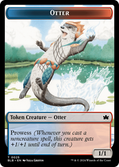Otter // Thornplate Intimidator Double-Sided Token [Bloomburrow Tokens] | Good Games Cannington