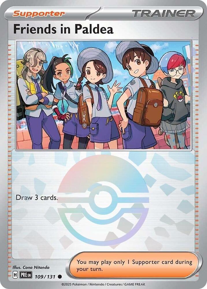 Friends in Paldea (109/131) (Poke Ball Pattern) [Scarlet & Violet: Prismatic Evolutions] | Good Games Cannington