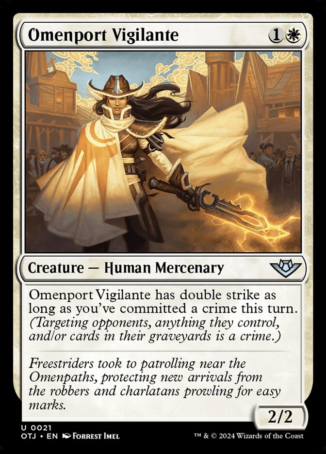 Omenport Vigilante 21 (Outlaws of Thunder Junction)  - Foil | Good Games Cannington