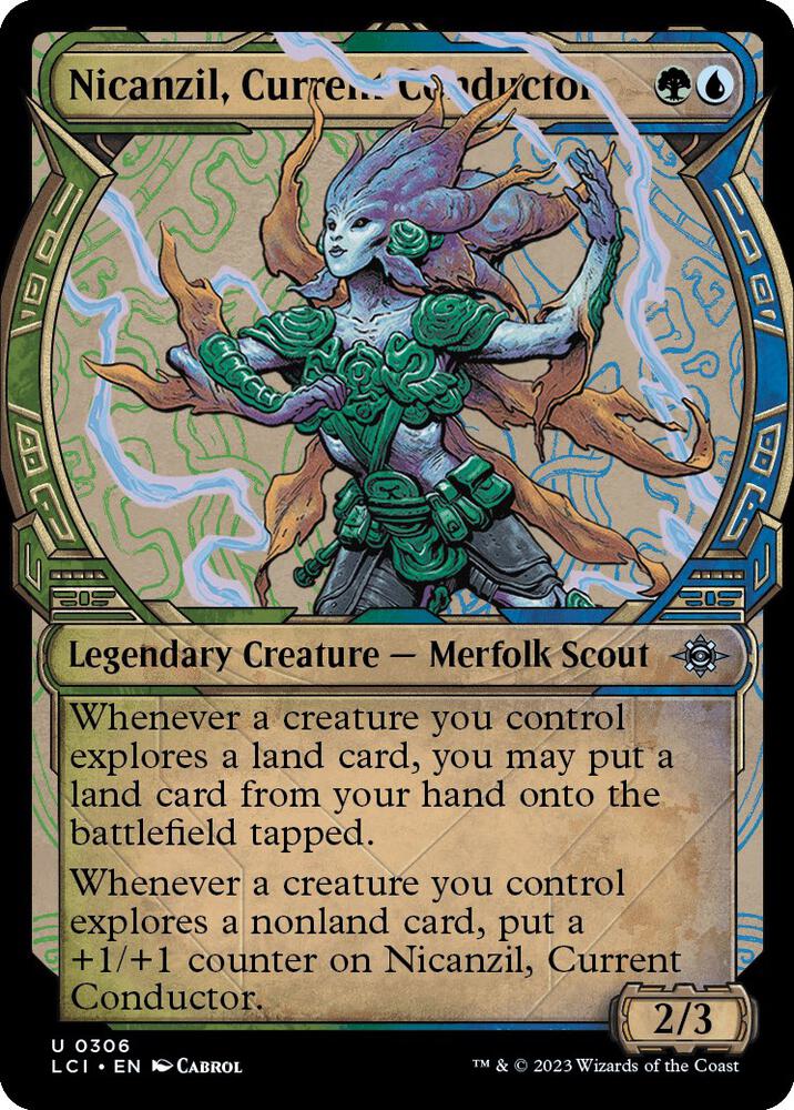Nicanzil, Current Conductor 306/291 (The Lost Caverns of Ixalan)  - Showcase Foil | Good Games Cannington