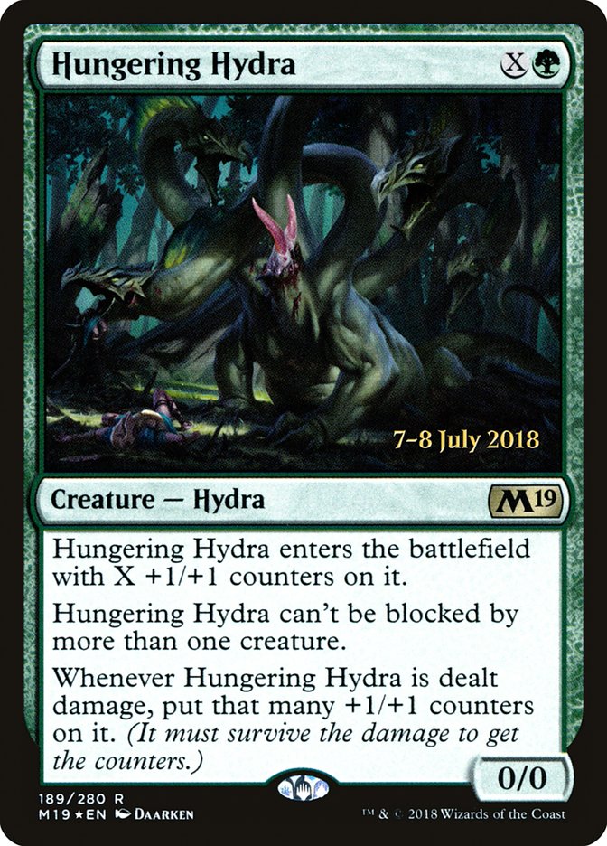 Hungering Hydra [Core Set 2019 Prerelease Promos] | Good Games Cannington