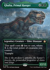 Ghalta, Primal Hunger (Borderless) [Foundations] | Good Games Cannington