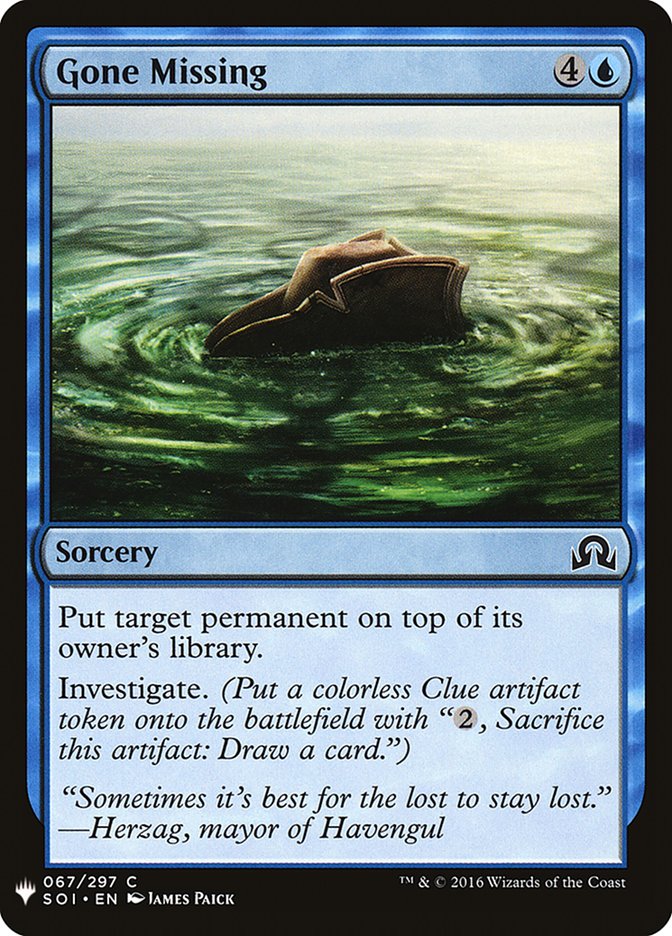 Gone Missing [Mystery Booster] | Good Games Cannington