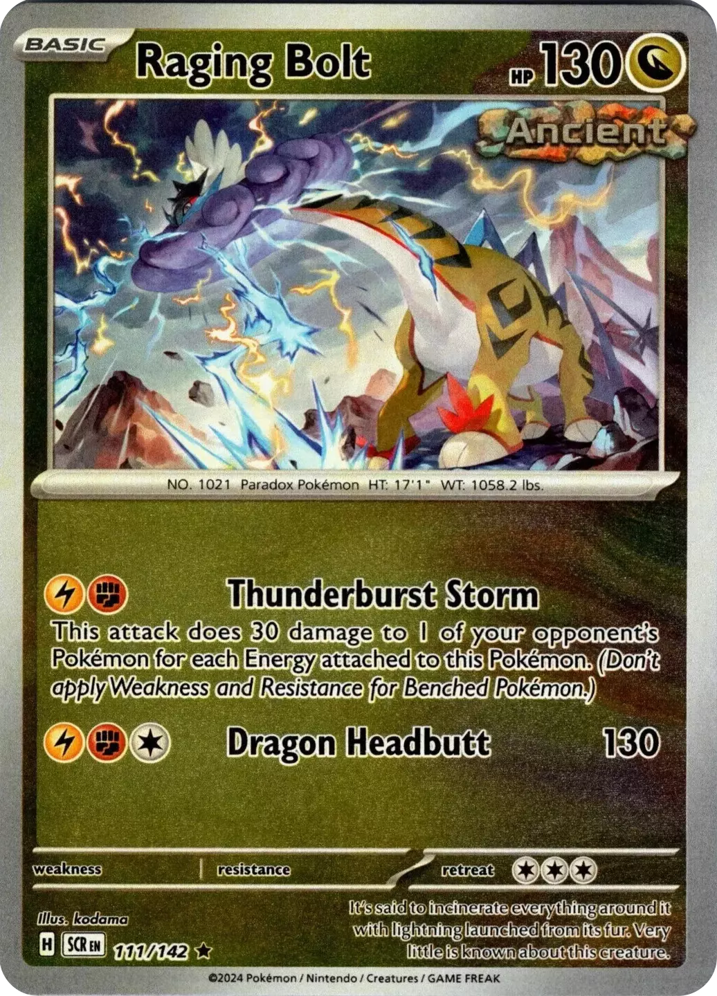 Raging Bolt (111/142) [Scarlet & Violet: Stellar Crown] | Good Games Cannington