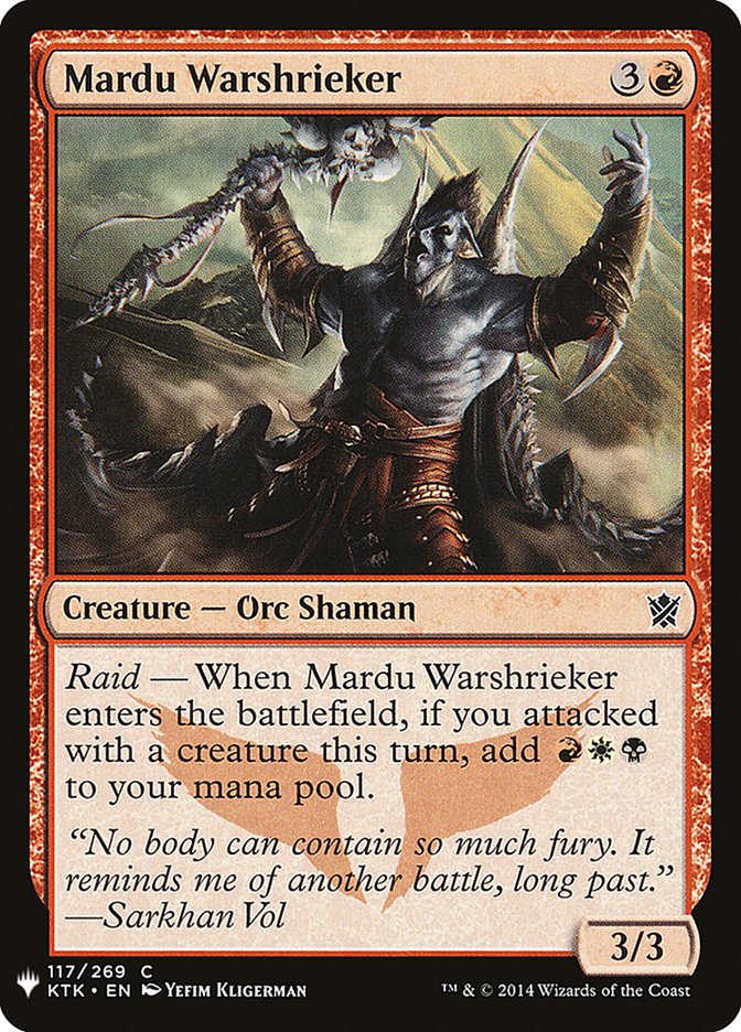Mardu Warshrieker [Mystery Booster] | Good Games Cannington