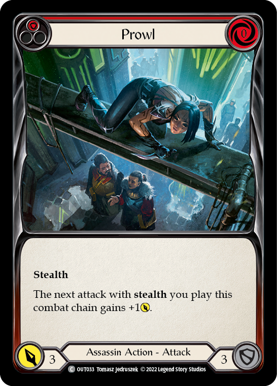 Prowl (Red) [OUT033] (Outsiders)  Rainbow Foil | Good Games Cannington