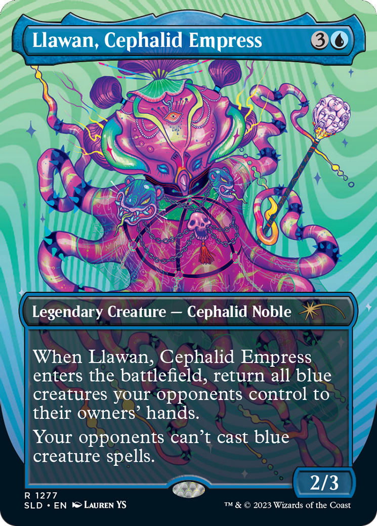 Llawan, Cephalid Empress (Borderless) [Secret Lair Drop Series] | Good Games Cannington