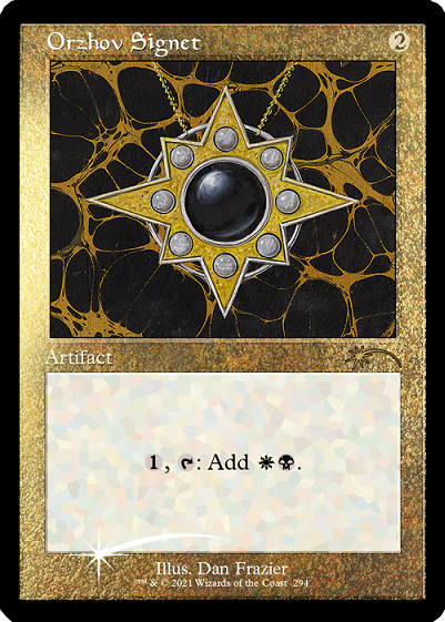 Orzhov Signet (Retro) (Foil Etched) [Secret Lair Drop Series] | Good Games Cannington