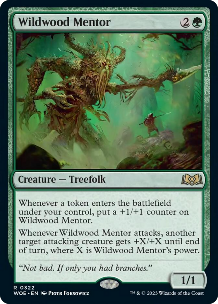 Wildwood Mentor [Wilds of Eldraine] | Good Games Cannington