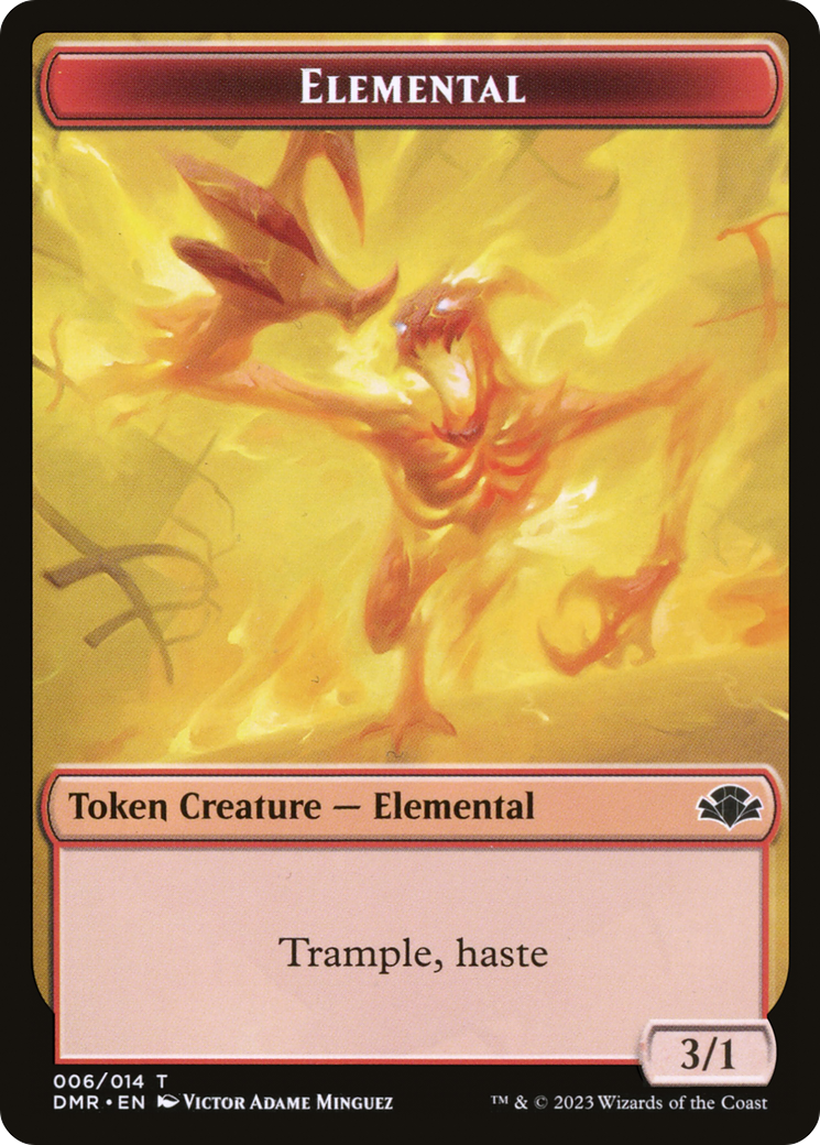 Elemental Token [Dominaria Remastered Tokens] | Good Games Cannington