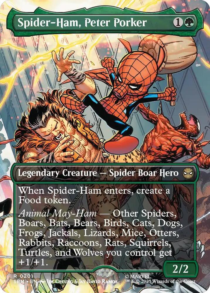 Spider Ham Peter Porker Borderless 201 (Marvel's Spider-Man)  - Foil | Good Games Cannington