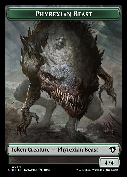 Eldrazi Scion // Phyrexian Beast Double-Sided Token [Commander Masters Tokens] | Good Games Cannington