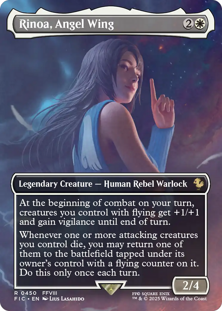 Rinoa, Angel Wing (Borderless) [FINAL FANTASY Commander] | Good Games Cannington