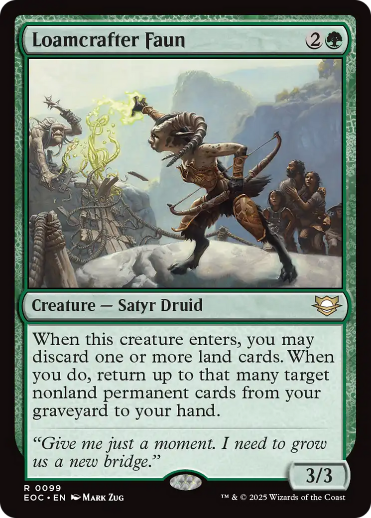 Loamcrafter Faun [Edge of Eternities Commander] | Good Games Cannington