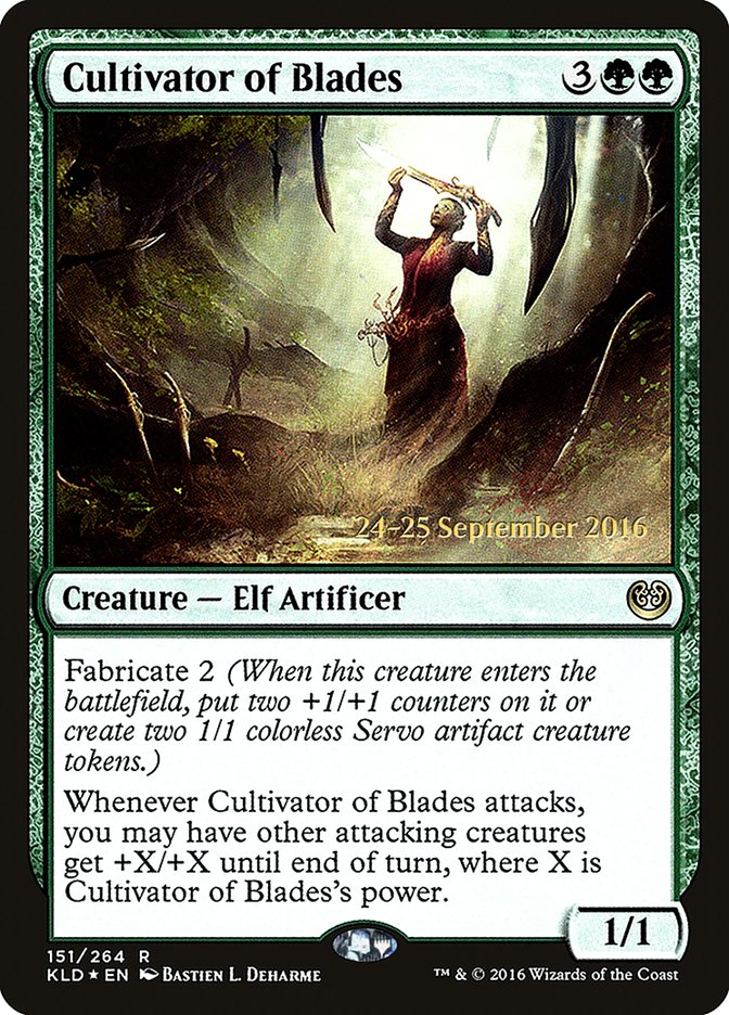 Cultivator of Blades [Kaladesh Prerelease Promos] | Good Games Cannington