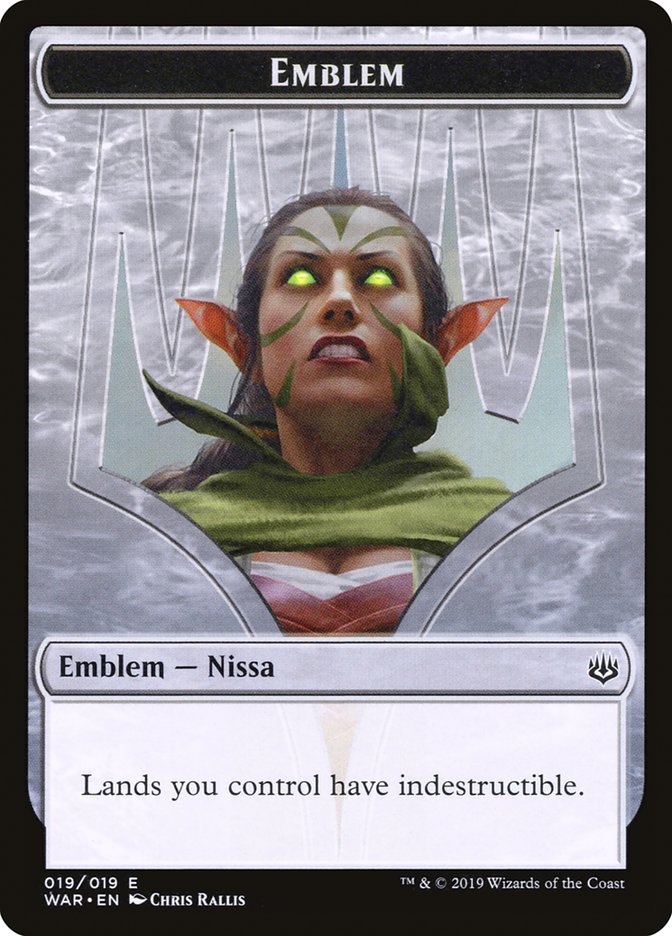 Nissa, Who Shakes the World Emblem [War of the Spark Tokens] | Good Games Cannington