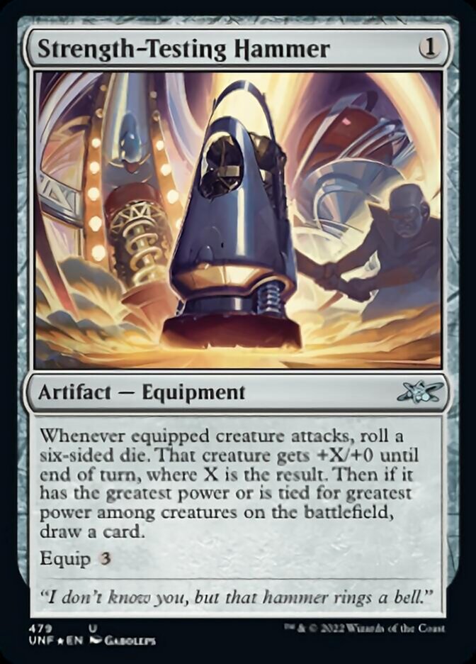 Strength-Testing Hammer (Galaxy Foil) [Unfinity] | Good Games Cannington