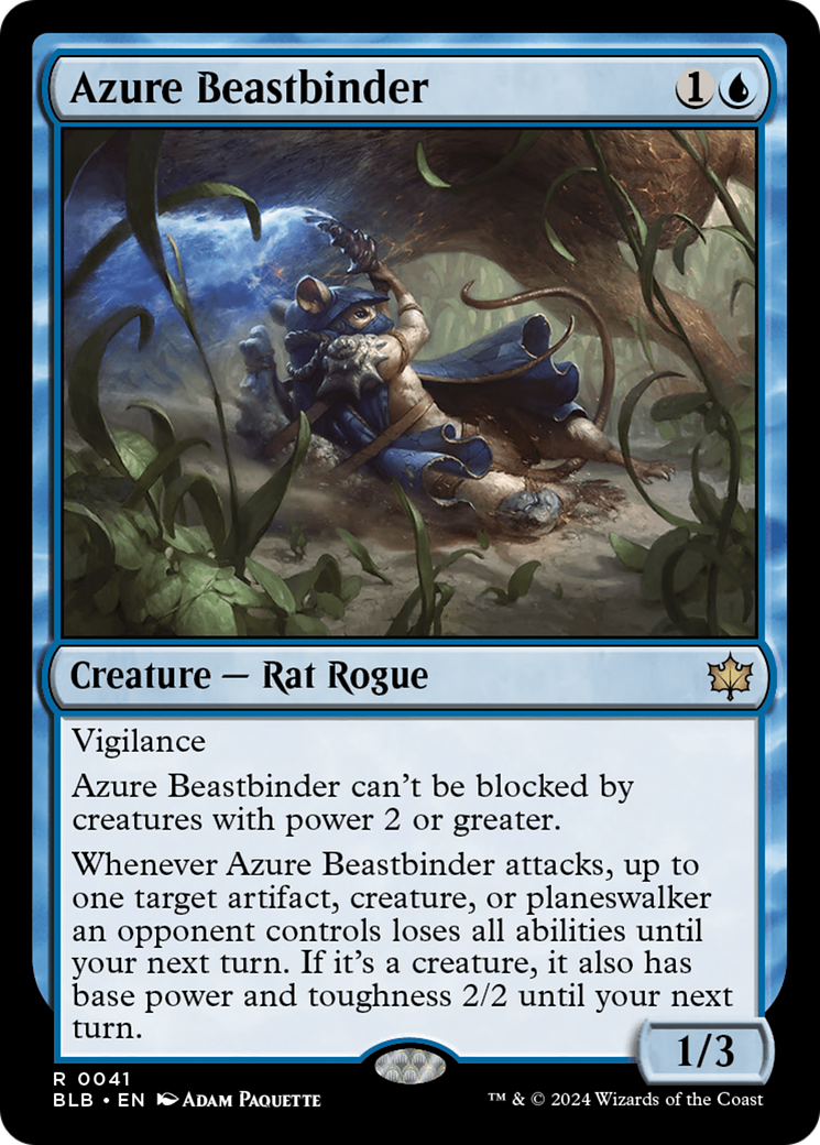 Azure Beastbinder [Bloomburrow] | Good Games Cannington