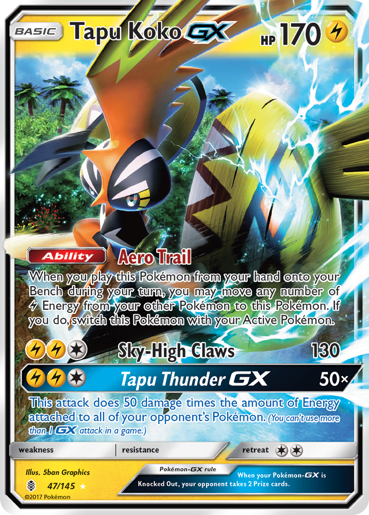 Tapu Koko GX (47/145) [Sun & Moon: Guardians Rising] | Good Games Cannington