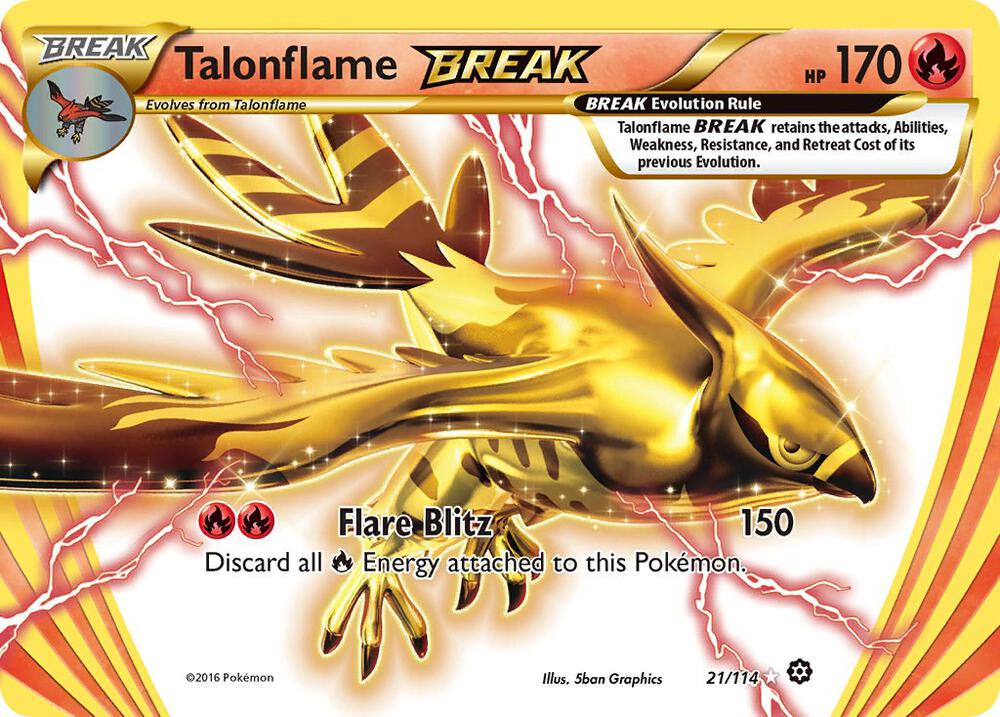 Talonflame BREAK (XY - Steam Siege)  - Holofoil | Good Games Cannington