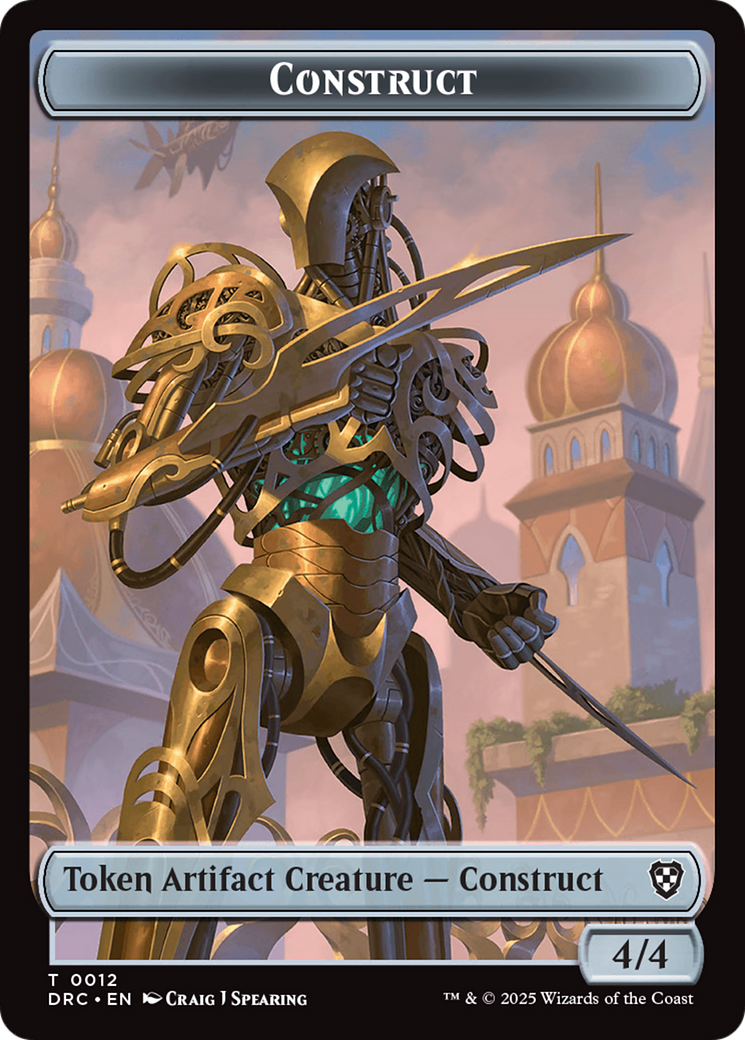 Construct // Golem (0013) Double-Sided Token [Aetherdrift Tokens] | Good Games Cannington