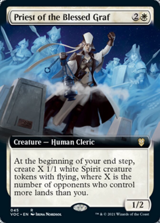 Priest of the Blessed Graf (Extended Art) [Innistrad: Crimson Vow Commander] | Good Games Cannington