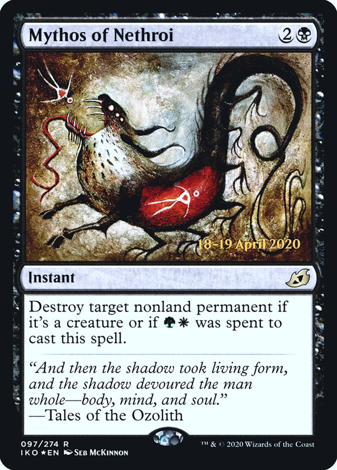 Mythos of Nethroi [Ikoria: Lair of Behemoths Prerelease Promos] | Good Games Cannington