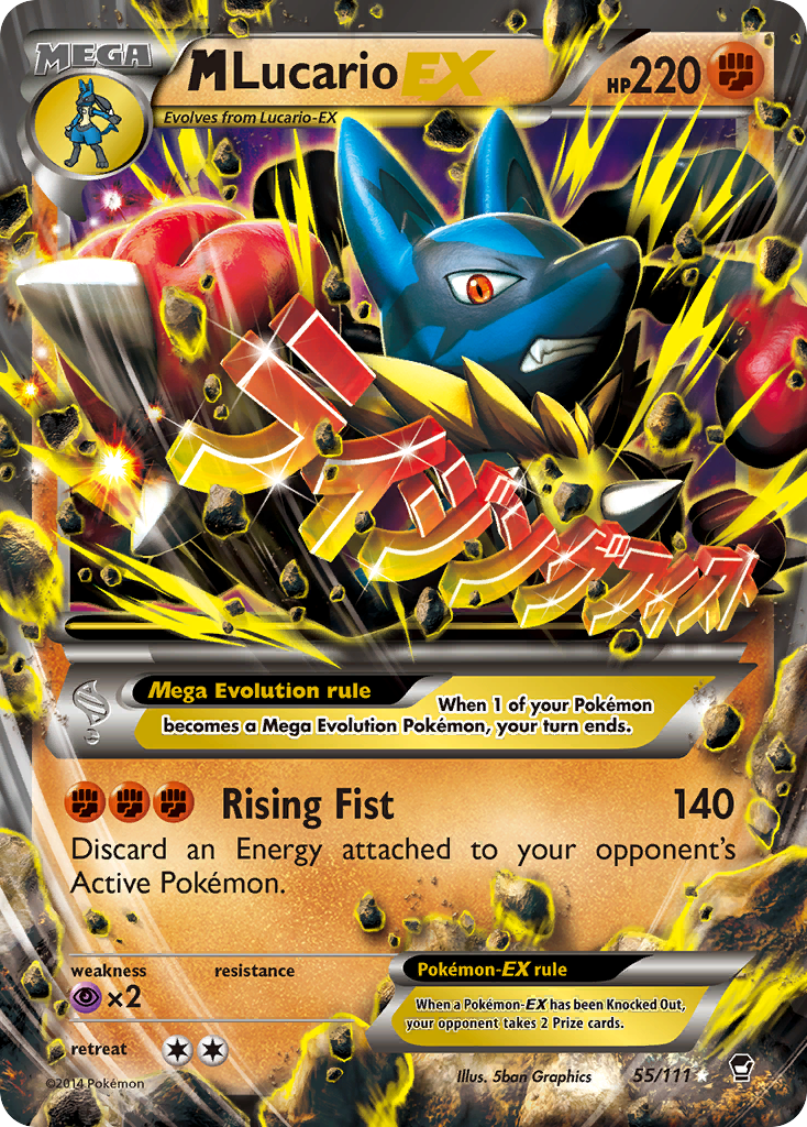 M Lucario EX (55/111) [XY: Furious Fists] | Good Games Cannington