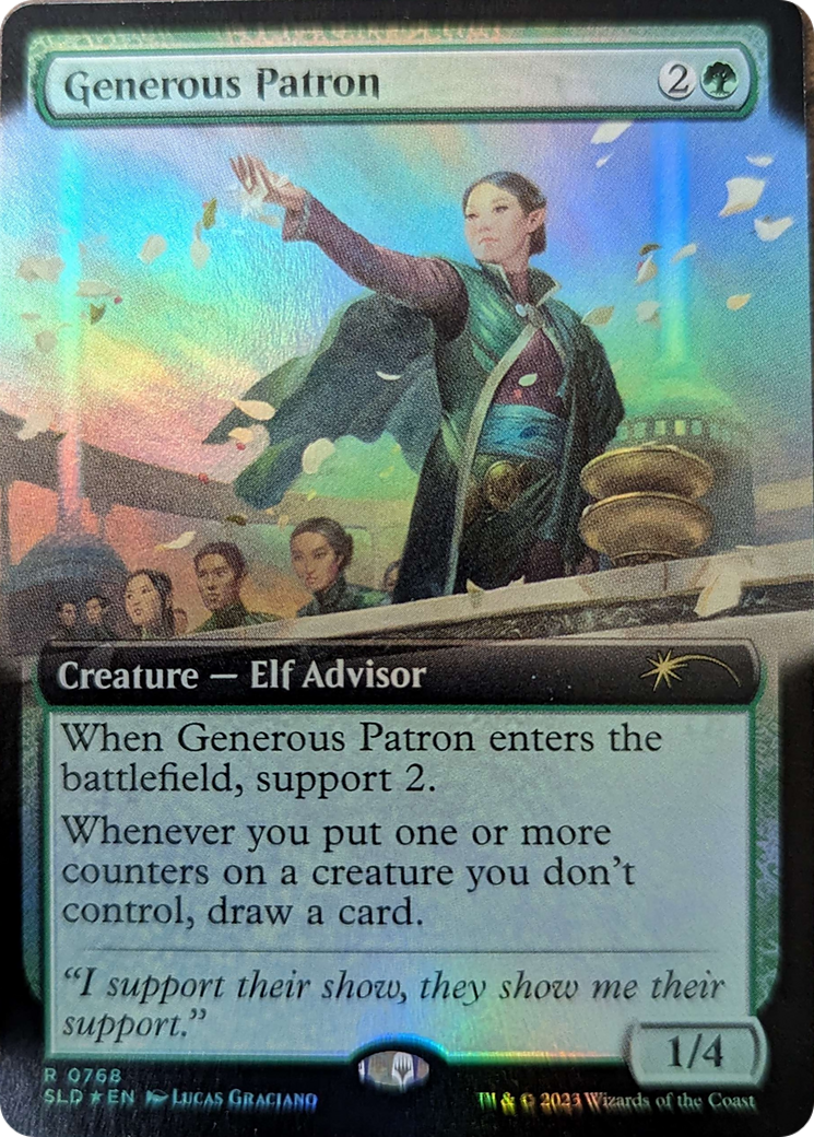 Generous Patron (Extended Art) [Secret Lair Drop Series] | Good Games Cannington