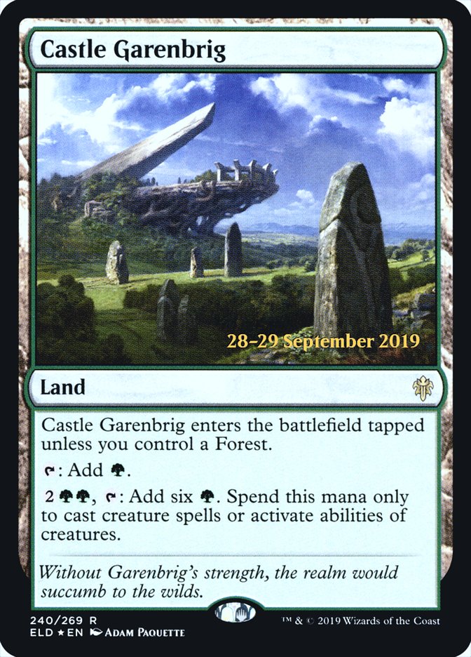 Castle Garenbrig [Throne of Eldraine Prerelease Promos] | Good Games Cannington