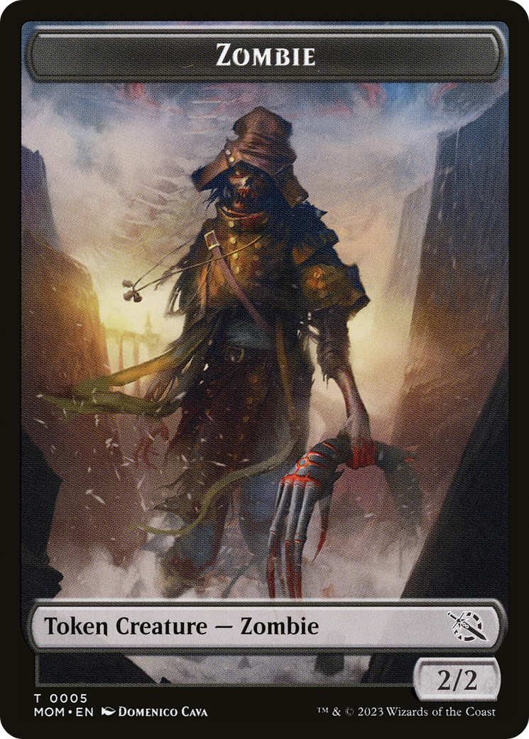 Treasure (21) // Zombie Double-Sided Token [March of the Machine Tokens] | Good Games Cannington