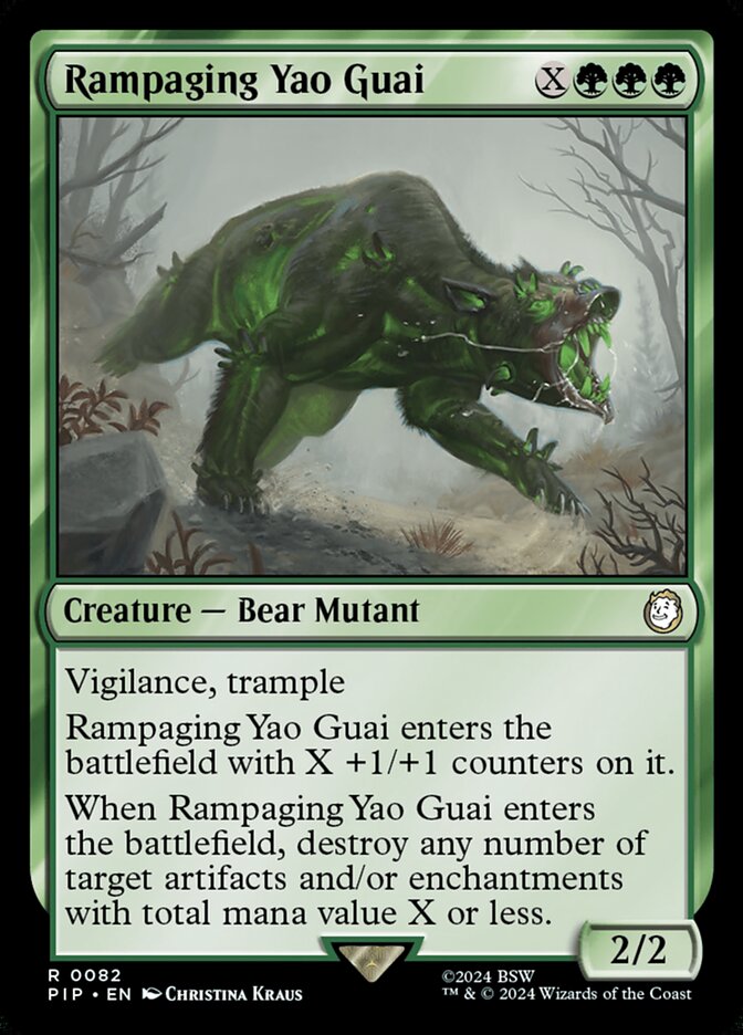 Rampaging Yao Guai 82 (Universes Beyond: Fallout)  | Good Games Cannington