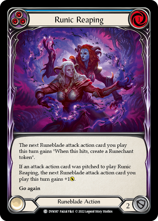 Runic Reaping (Blue) [DYN187] (Dynasty) | Good Games Cannington