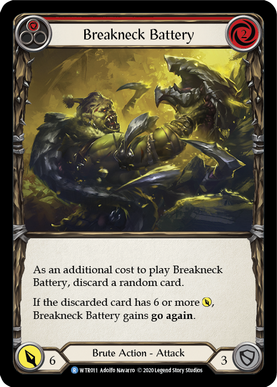 Breakneck Battery (Red) [U-WTR011] (Welcome to Rathe Unlimited)  Unlimited Rainbow Foil | Good Games Cannington