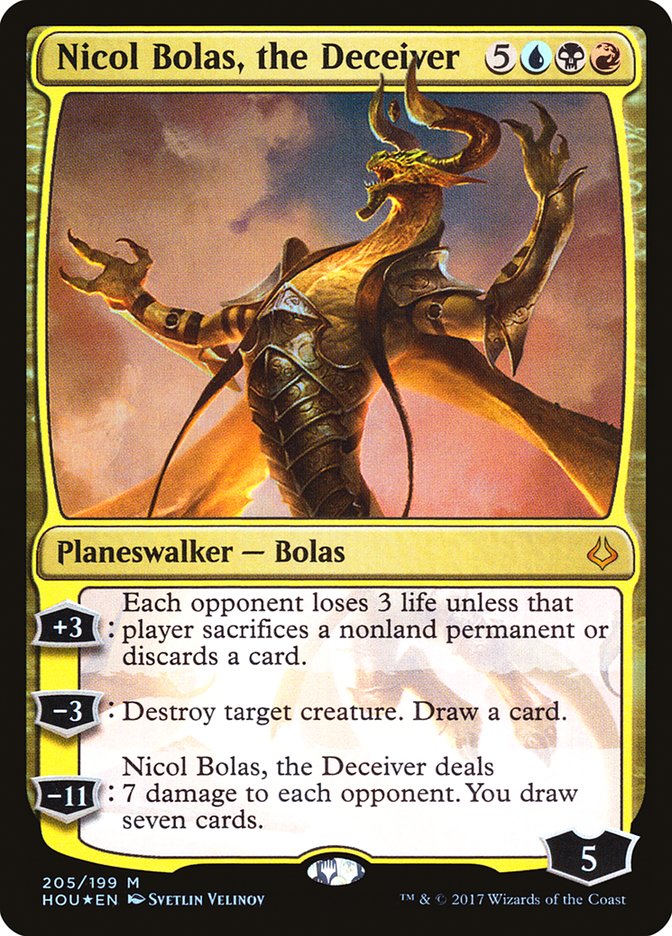 Nicol Bolas, the Deceiver 205/199 (Hour of Devastation)  - Foil | Good Games Cannington