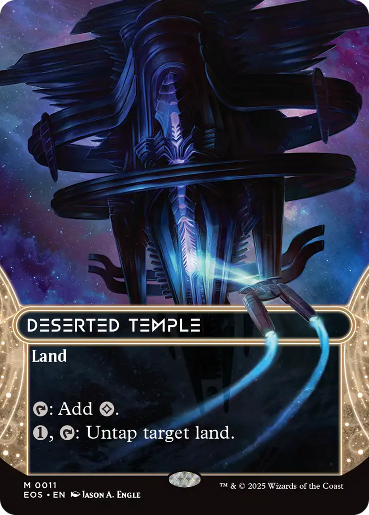 Deserted Temple (0011) (Borderless) [Edge of Eternities: Stellar Sights] | Good Games Cannington