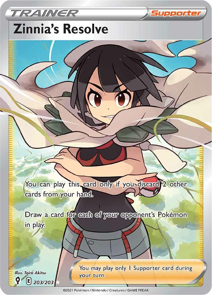 Zinnia's Resolve (203/203) [Sword & Shield: Evolving Skies] | Good Games Cannington