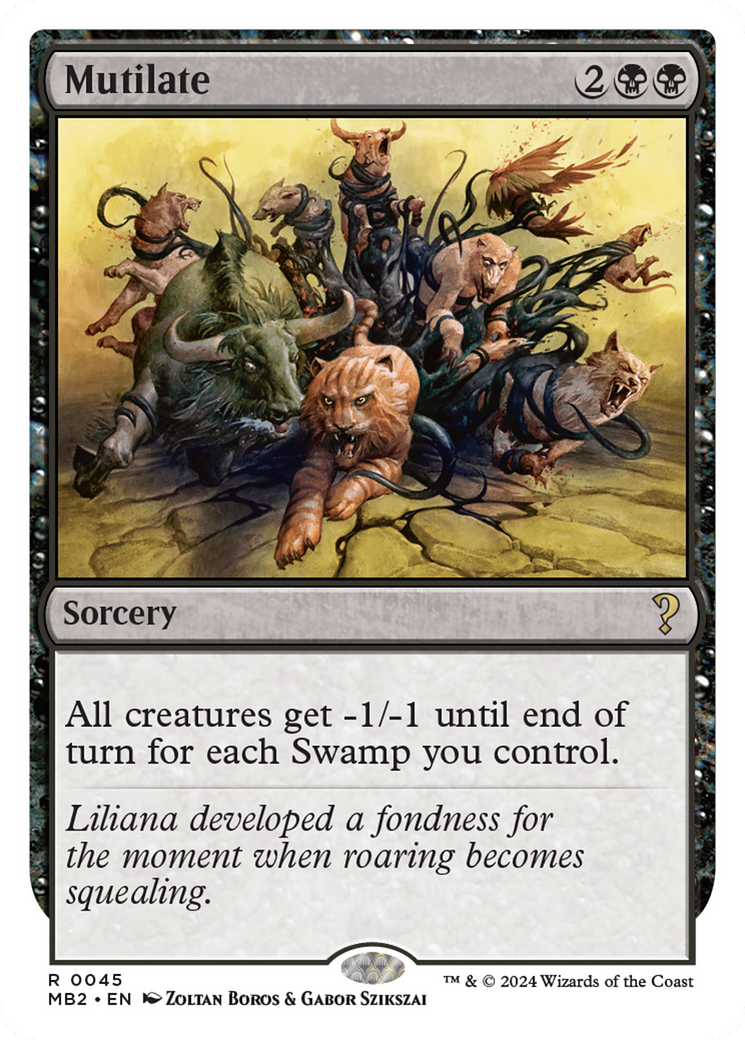 Mutilate (White Border) [Mystery Booster 2] | Good Games Cannington