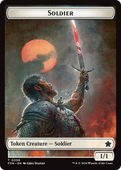 Rabbit // Soldier Double-Sided Token [Foundations Tokens] | Good Games Cannington