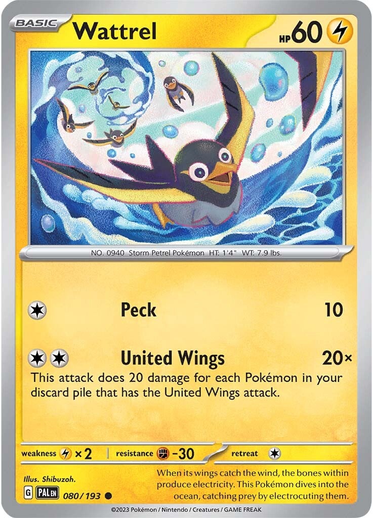 Wattrel (080/193) [Scarlet & Violet: Paldea Evolved] | Good Games Cannington