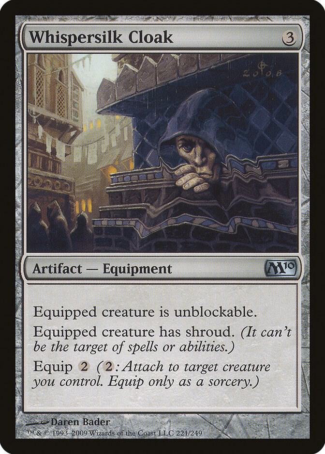 Whispersilk Cloak 221 (Magic 2010 (M10))  | Good Games Cannington
