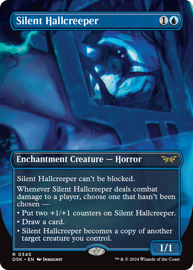 Silent Hallcreeper (Borderless) [Duskmourn: House of Horror] | Good Games Cannington