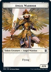 Angel Warrior // Plant Double-Sided Token [Zendikar Rising Tokens] | Good Games Cannington