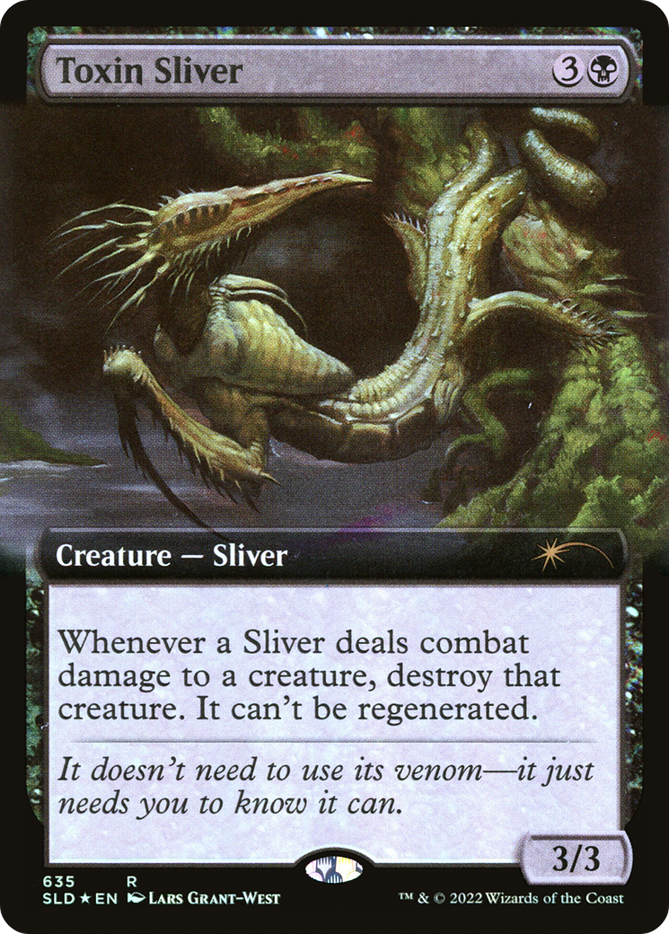 Toxin Sliver (Extended Art) [Secret Lair Drop Promos] | Good Games Cannington