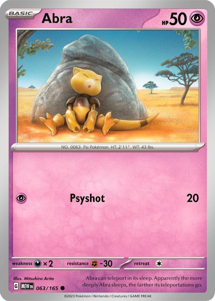 Abra (063/165) [Scarlet & Violet 151] | Good Games Cannington