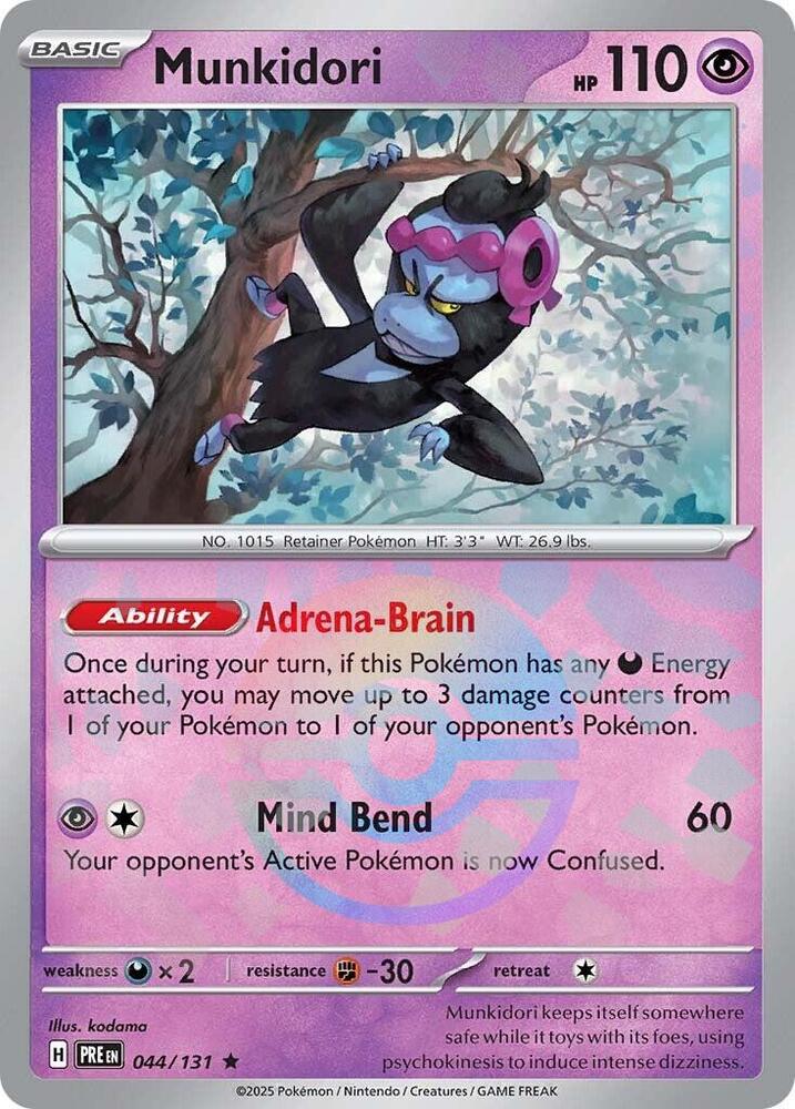 Munkidori (044/131) (Poke Ball Pattern) [Scarlet & Violet: Prismatic Evolutions] | Good Games Cannington