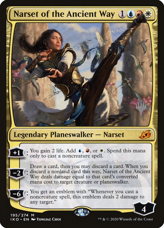 Narset of the Ancient Way (Promo Pack) [Ikoria: Lair of Behemoths Promos] | Good Games Cannington