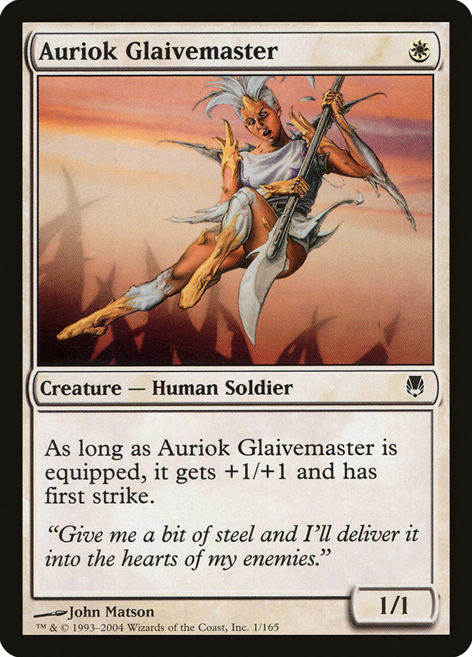 Auriok Glaivemaster 1/165 (Darksteel)  | Good Games Cannington